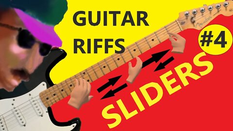 Guitar Riffs Sliders #4| The Blue Skies Riff | By Gene Petty #Shorts