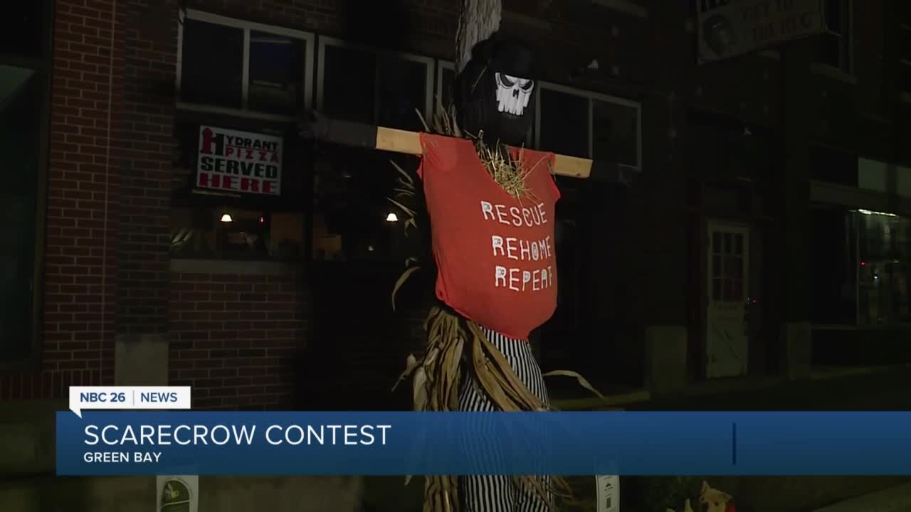 Broadway District Scarecrow Contest underway in downtown Green Bay