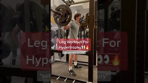 LEG WORKOUT FOR HYPERTROPHY 👀🔥 #shorts #calisthenics