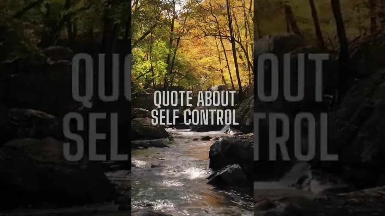 Motivational Quote (Self Control)
