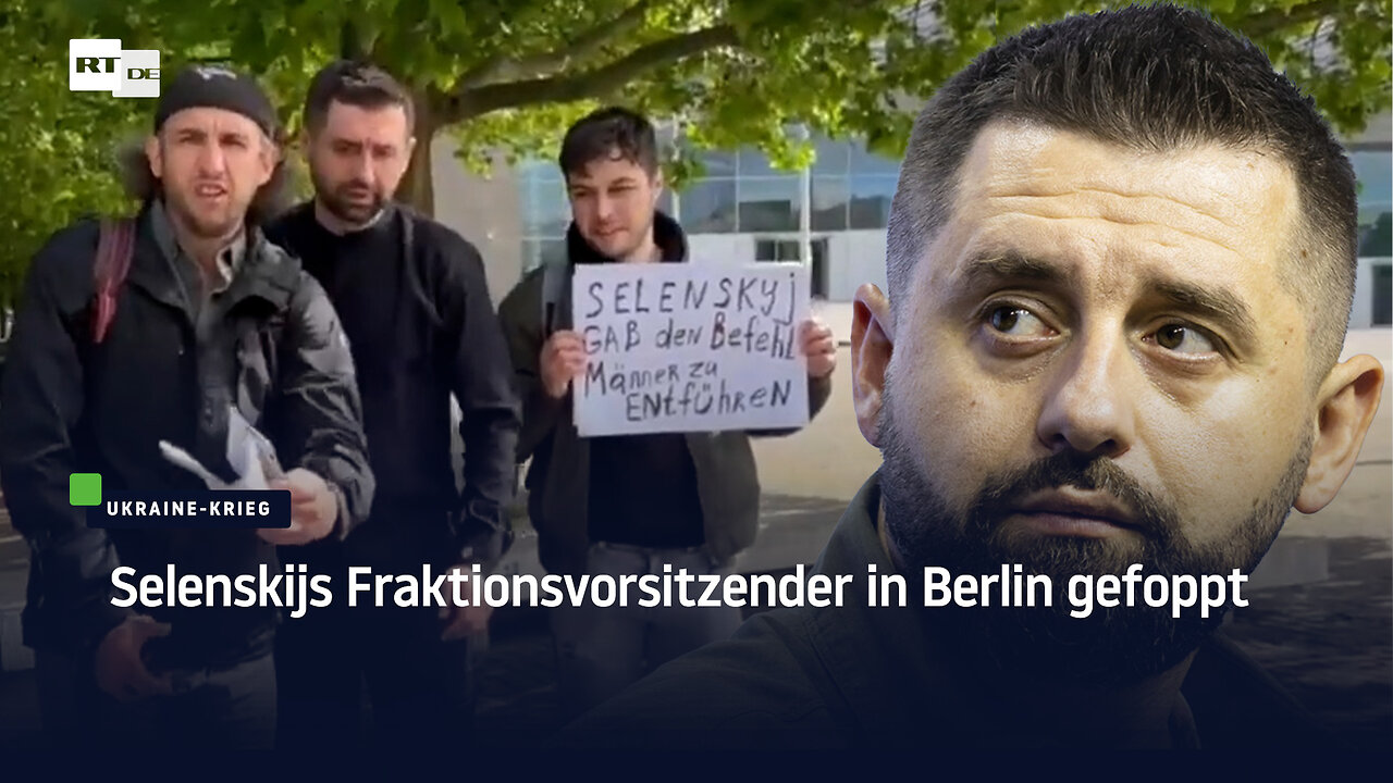 Peinlich: Selenskijs Fraktionsvorsitzender in Berlin gefoppt