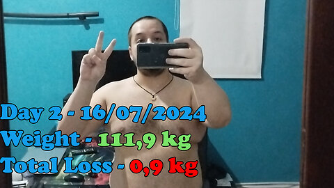 Day 2 of the weight loss challenge - 16/07/2024
