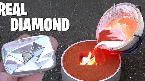 Creating a Genuine Diamond YouTube Play Button | Epic Crafting Adventure