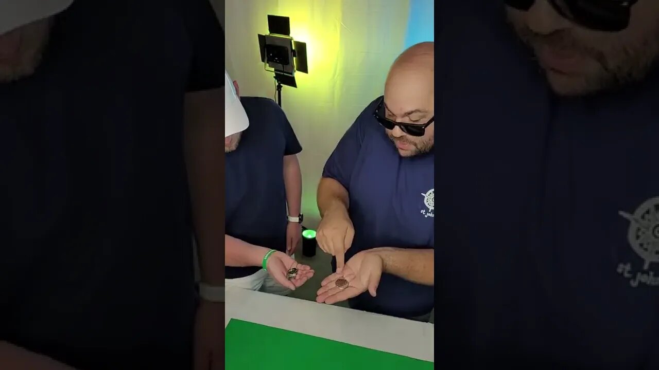 Impossible Magic Coin Trick with @EvanEraTV #shorts
