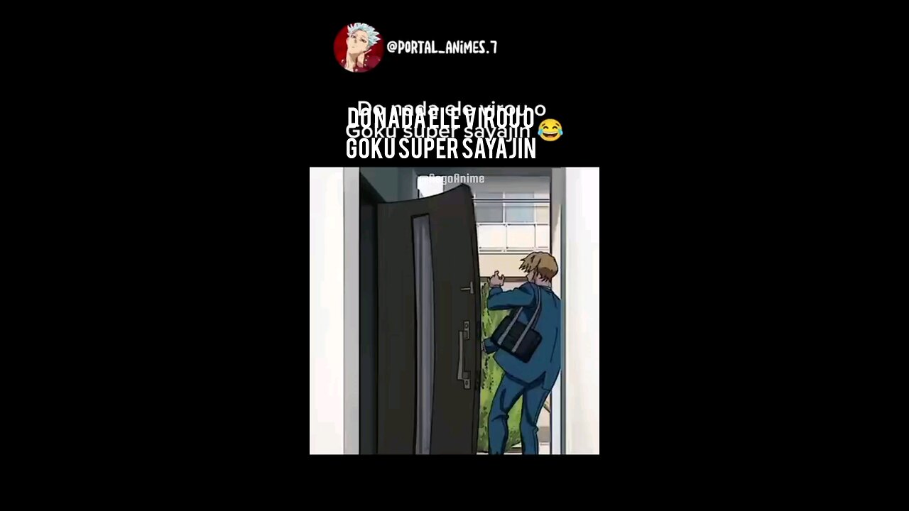 ele virou o Goku...😂🤣