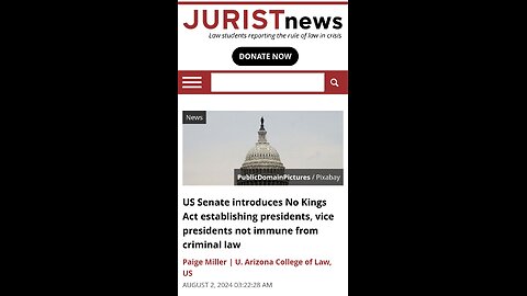 US Senate introduces No Kings Act establishing presidents, vice presidents not immune