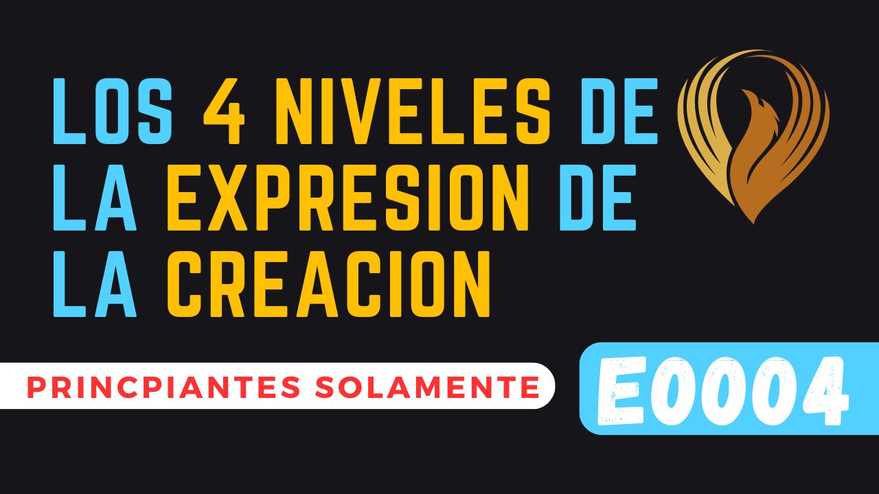 E0004 LOS 4 NIVELES DE LA EXPRESIÓN DE LA CREACIÓN