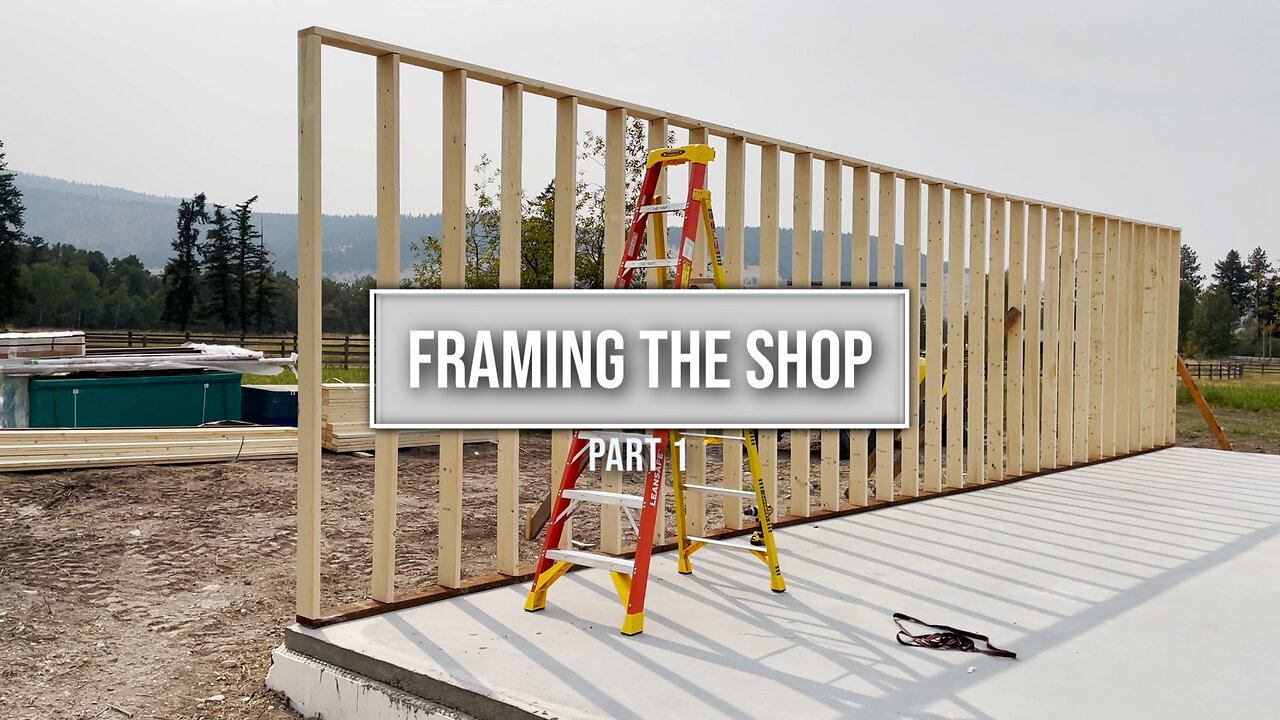 Building my own shop - Framing - Part 1 - Solo Build Project