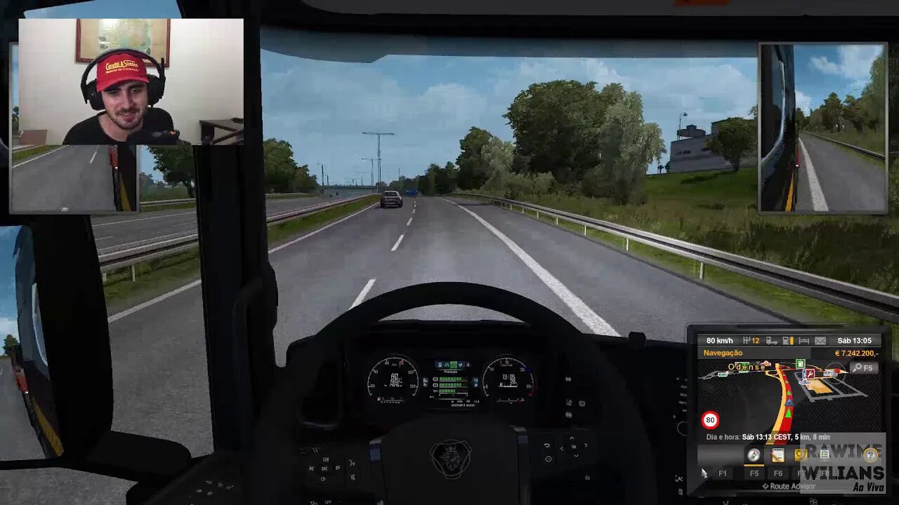 Euro Truck Simulator 2 - VW Up e o macete do controle de tração