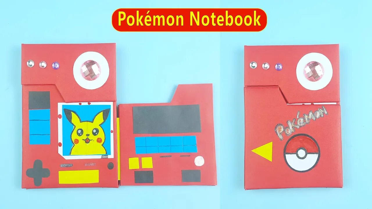 DIY Pokémon Notebook/ Pokédex Encyclopedia - Easy Paper Crafts