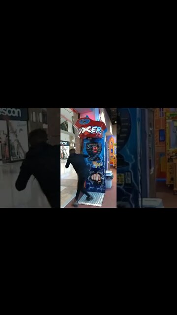 Guy Slams Into Boxing Game! #MegaFails #Shorts