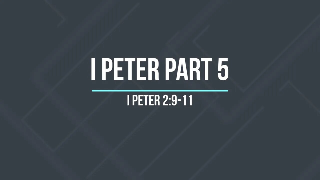 I Peter Part 5