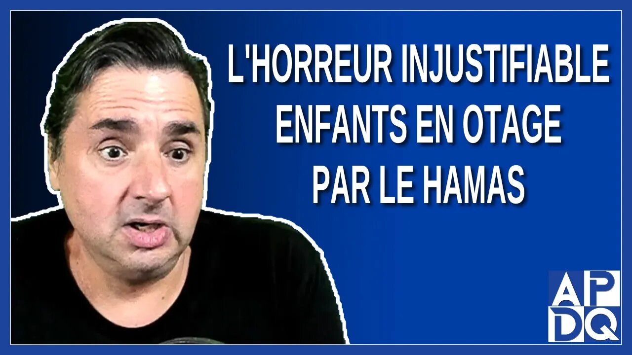 L'Horreur Injustifiable : Enfants en Otage par le Hamas