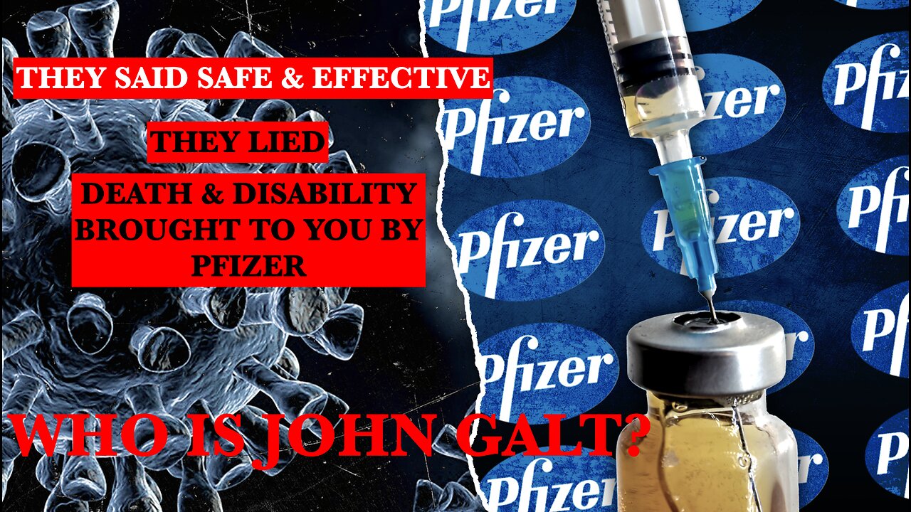 FMR PFIZER CEO MICHAEL YEADON W/ STARTLING REVELATION. MUST WATCH. THX John Galt SGANON