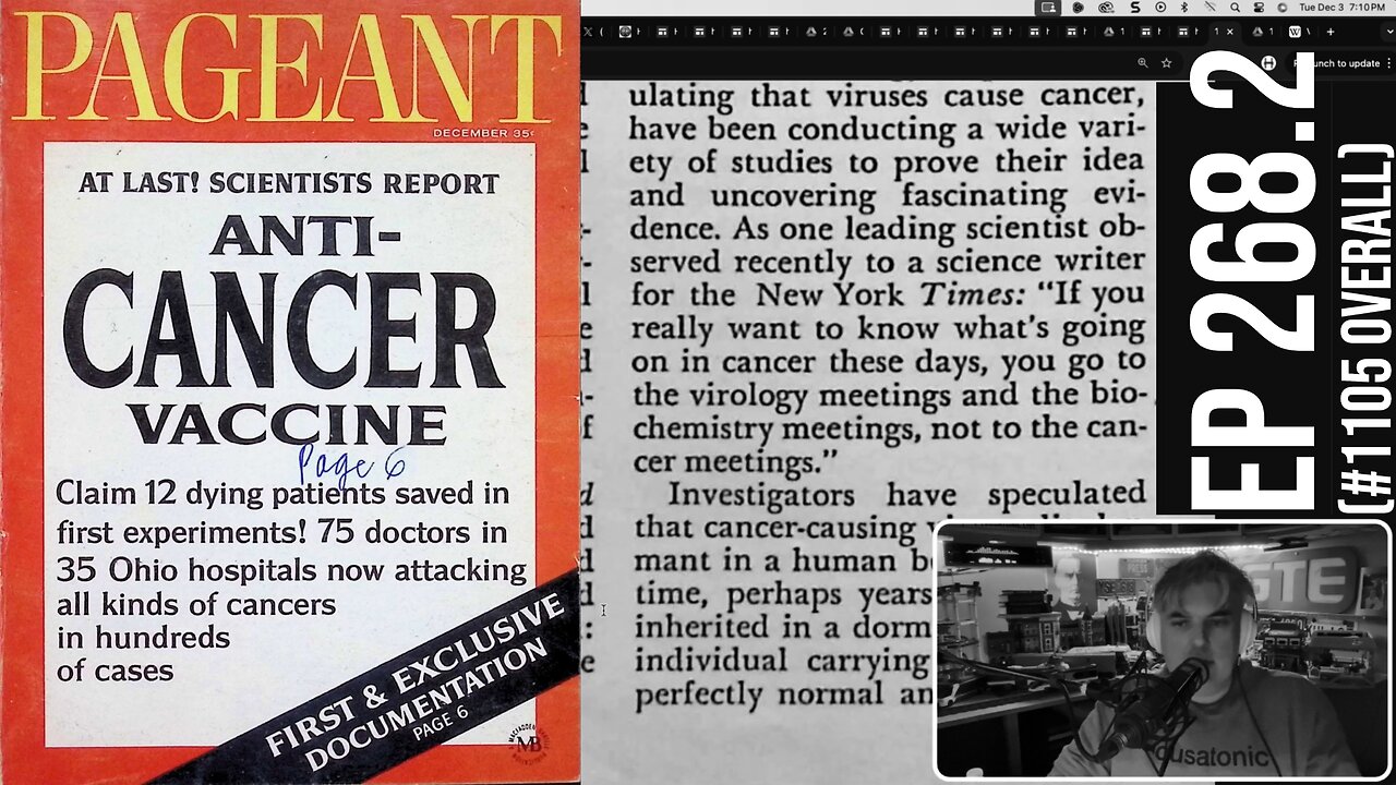 Rand Development Corp cancer vaccine Part 2 - PAGEANT magazine 1966/67 exclusive (Ep 268.2)