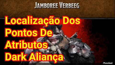 Dark Aliança Localização dos pontos de atributos jamboree verbeeg