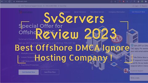 SvServers Review 2023: Is it the Best DMCA Ignored Hosting for Your Website?