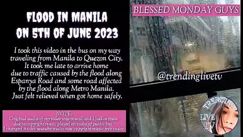 JUNE 2023 FLOOD IN MANILA PHILIPPINES