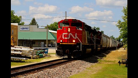 Canadian National on the Dubuque Subdivision - CN Central Division | Epworth, Iowa (7-8-2023)