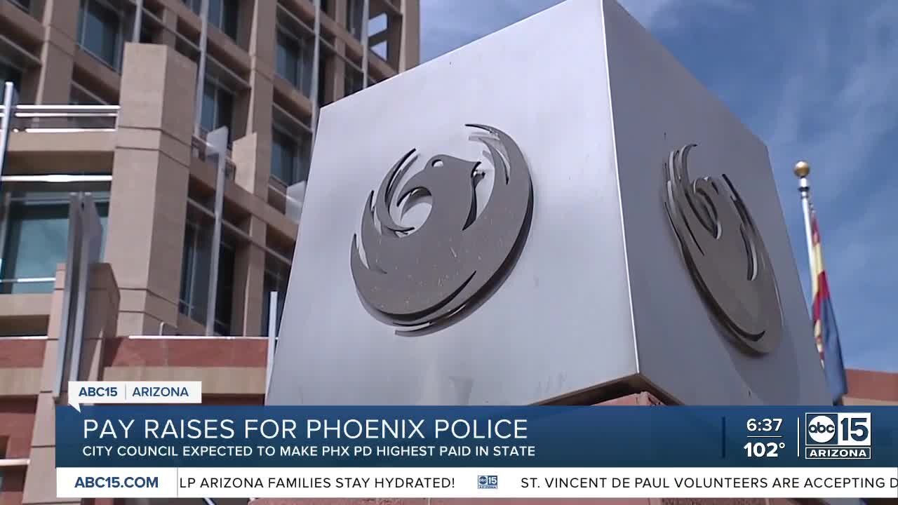 Phoenix City Council expected to make Phoenix police highest paid department in the state