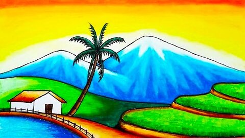 beautiful and charming mountain scenery video