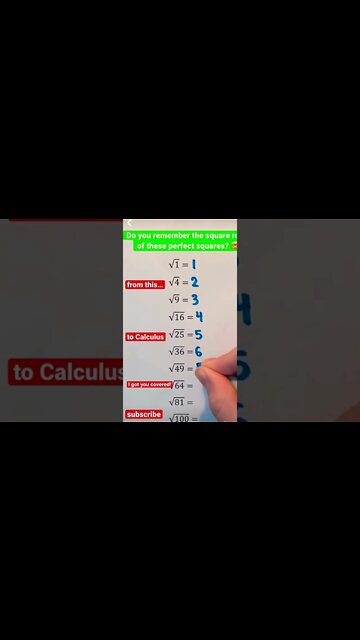 Rational square roots to memorize for SURE