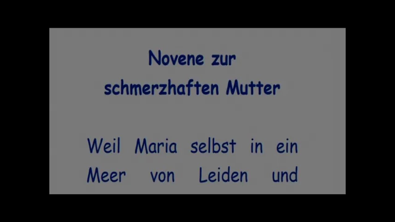 Zweiter Tag Novene zur schmerzhaften Mutter