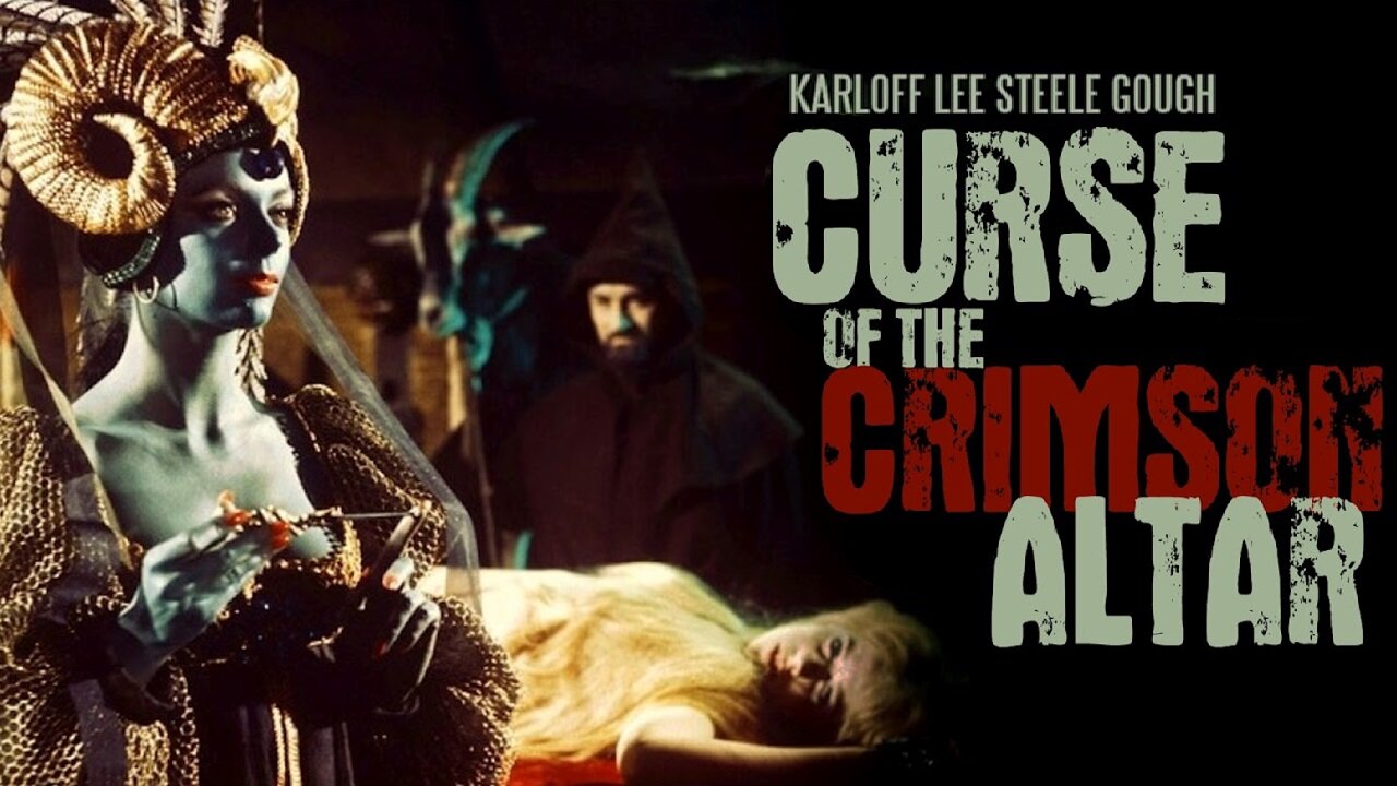 Curse of the Crimson Altar (1968) Boris Karloff, Christopher Lee, Michael Gough, Barbara Steele, Mark Eden