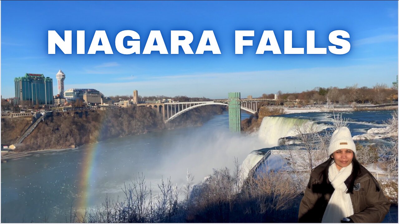 Niagara Falls at New York in the Winter 2022