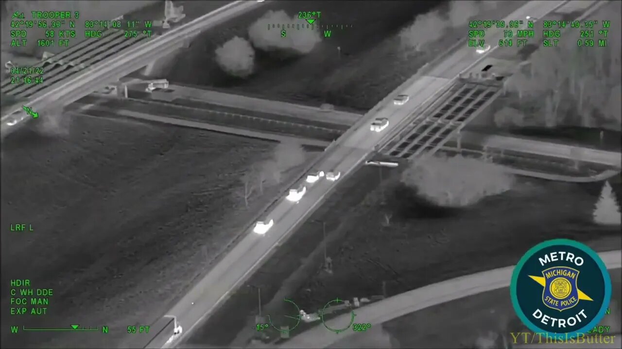 Trooper 2 Assisting Dearborn Police with Fleeing Vehicle