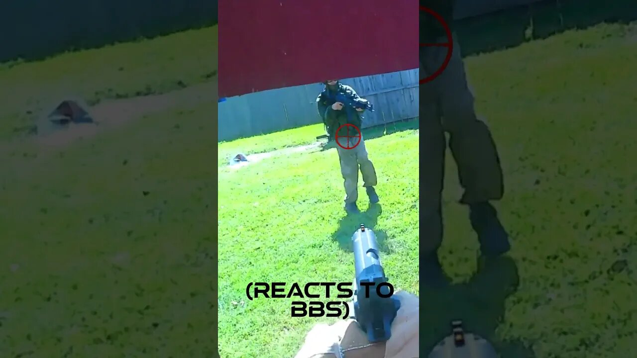 How would you deal with this Airsoft cheater? #shorts