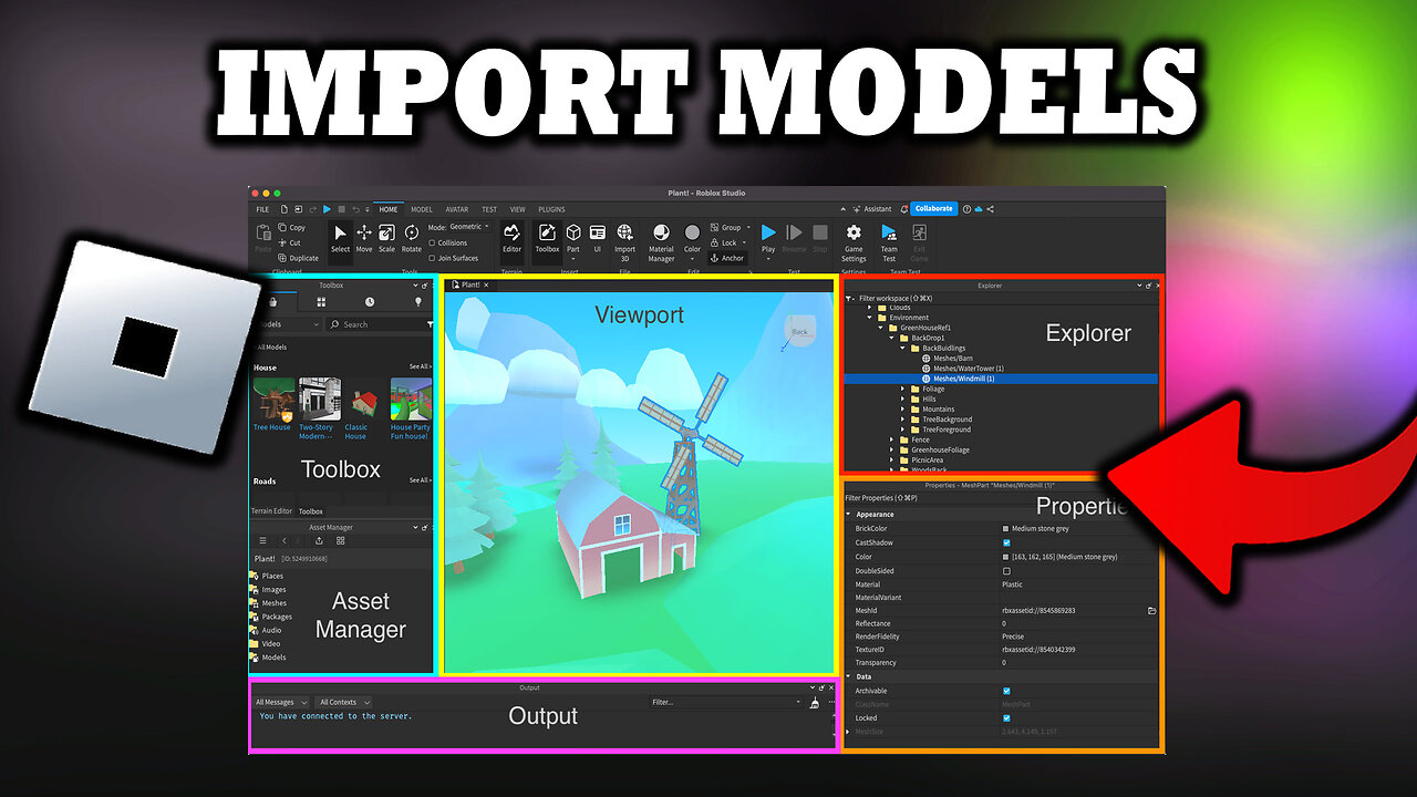 How To Import Models Into Roblox Studio