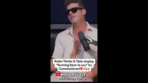 Someone should add music to this… @robinthicke @therealtank @jvalentine Sings “Running back to you