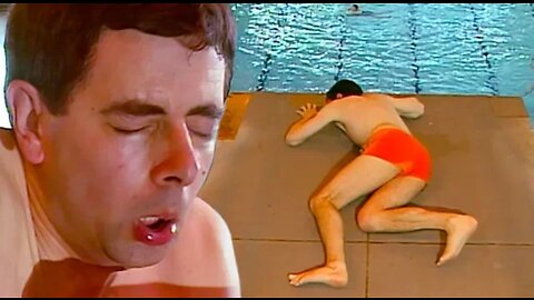 Mr bean diving funny clip | funny Mr bean
