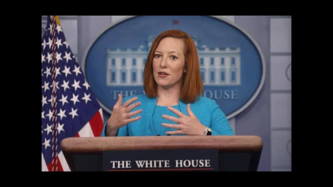 White House press secretary Jen Psaki holds a briefing