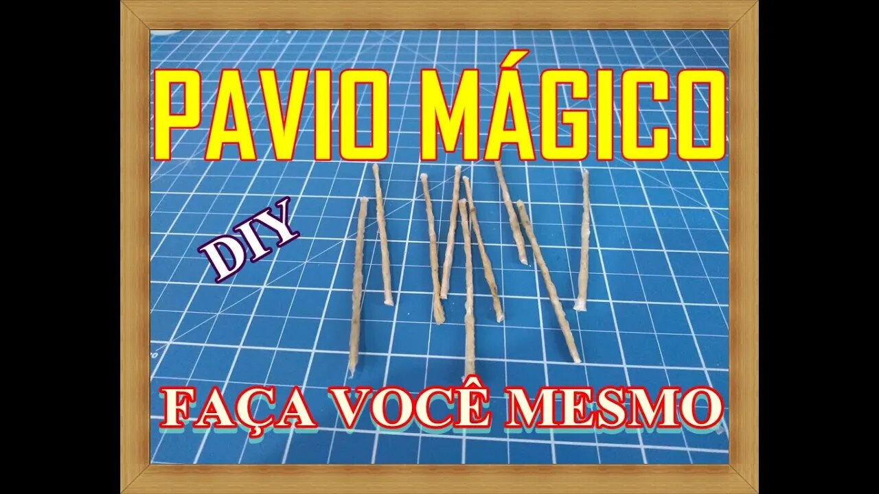 NÃO COMPRE MAIS - PAVÍO MAGICO - DIY - FAÇA VOCÊ MESMO - Aprendendo com Tom Artesão