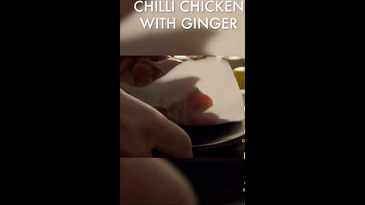 Chilli chicken with ginger