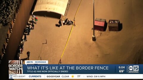 Title 42: What it's like at the border fence in Yuma