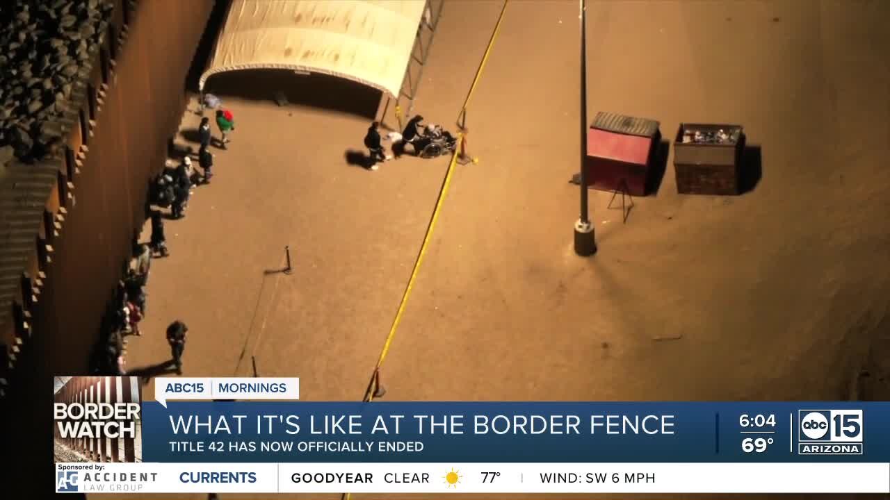 Title 42: What it's like at the border fence in Yuma