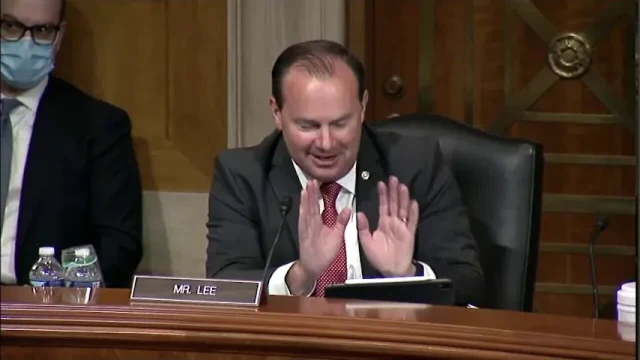 Sen Lee questions Google in Sen Judiciary hearing about "Stacking the Tech"