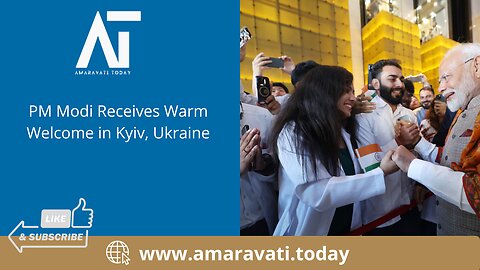 PM Modi Receives Warm Welcome in Kyiv, Ukraine | Amaravati Today