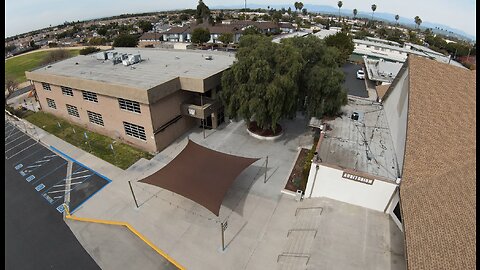 Soaring over Knott Ave Christian Church ~ Anaheim CA