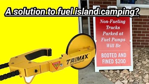 PARK IN FUEL ISLAND GET BOOTED