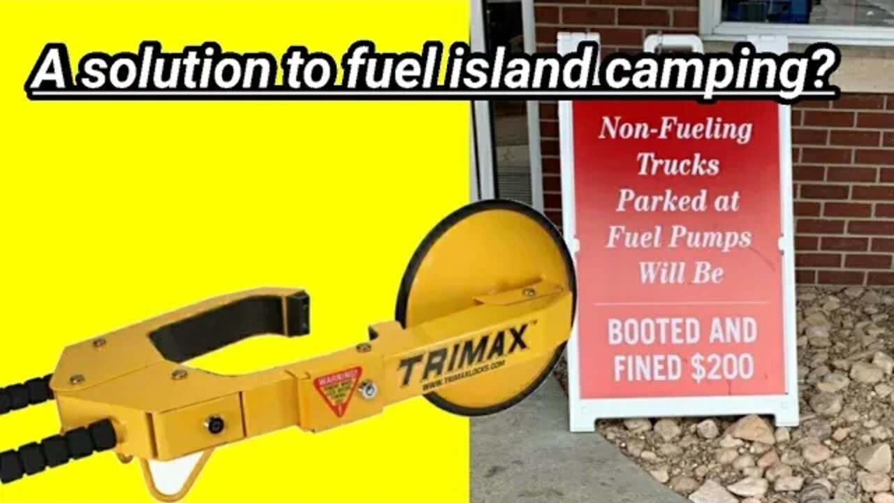 PARK IN FUEL ISLAND GET BOOTED
