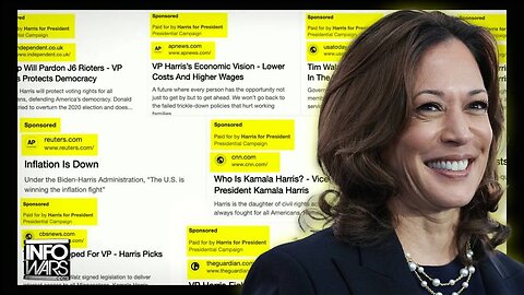 Harris Campaign Caught Planting THOUSANDS Of Fake News Stories