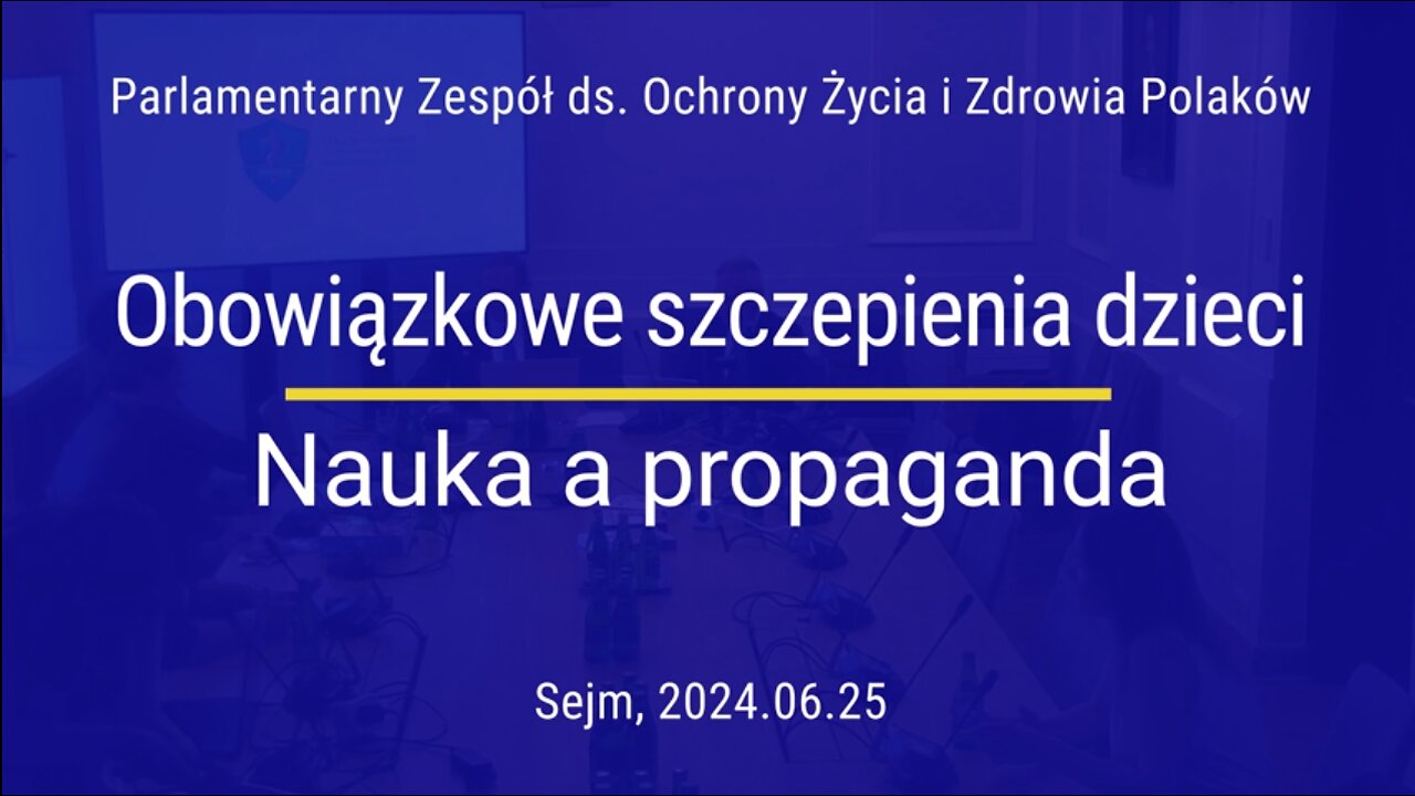 Mandatory vaccination of children. Science vs. propaganda. - Ordo Medicus in Polish parliparliament