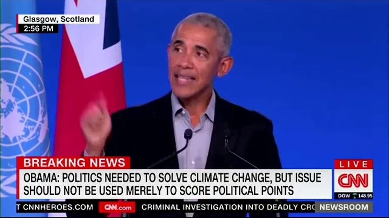 Obama ‘I Can Afford to Give up a Lot of My Current Lifestyle to Benefit the Planet’