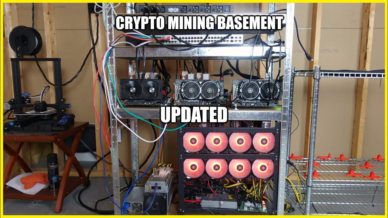 Crypto Mining Basement Rig Move Time!!