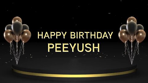 Wish you a very Happy Birthday Peeyush