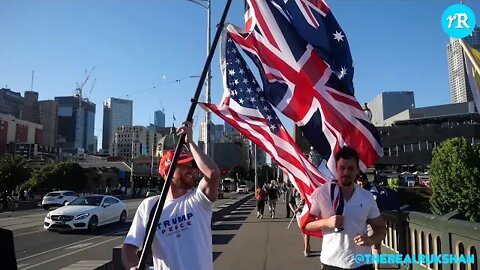 Trump supporters speak in front of US Consulate in Australia about election integrity in the USA